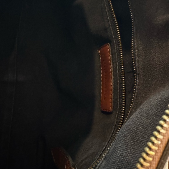 Burberry Classic Check Canvas Bag in Brown and Cream - Picture 8 of 9